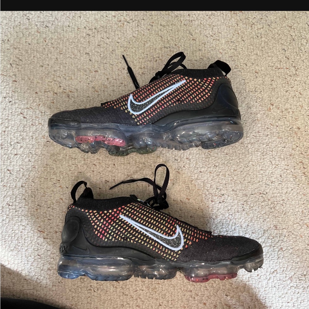 Nike Vapormax 2021 FK - Multicolor/Lime Glow/Racer Pink/Black - Size 9.5